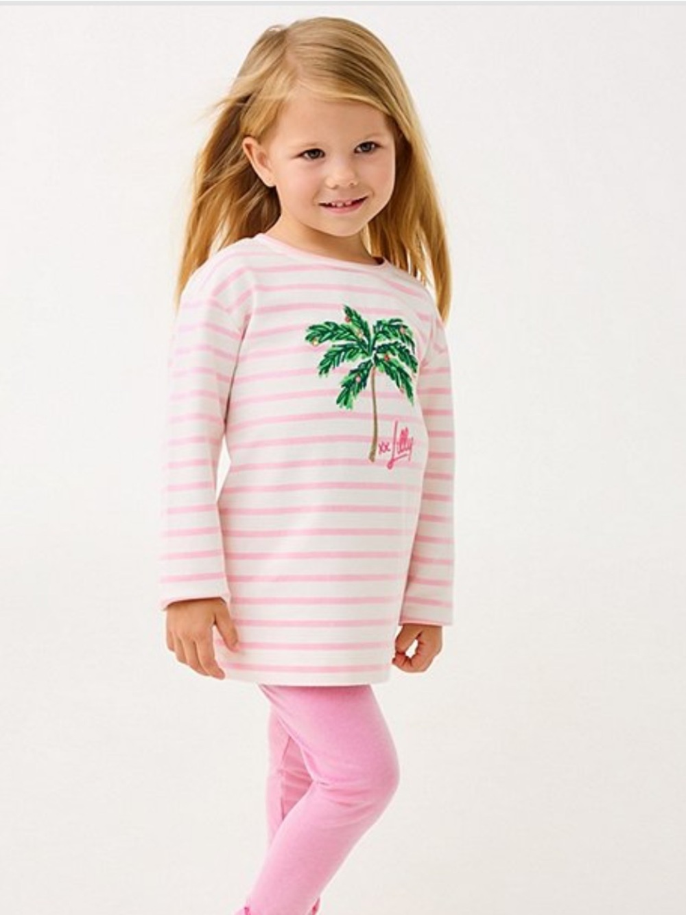 Girls' Lilly Pulitzer Pink Stripe Tunic
